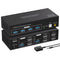 NÖRDIC KVM switch 2 to 2 HDMI to HDMI, 8K60Hz/4K120Hz, 4x USB-A
