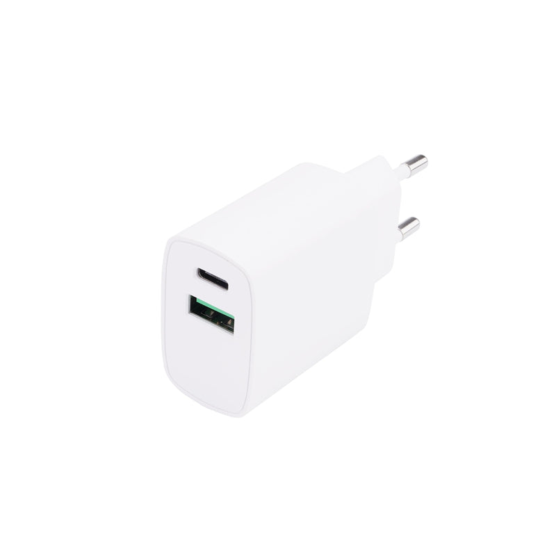 Dual-Port Charger USB-A 18W USB-C 20W PD