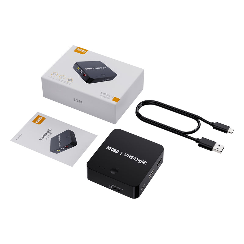 EZCAP181P Audio Video recording Box VHS VCR DVD converter to mp4