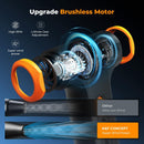 Electric Wireless Dust Blower 110,000 RPM, 5000 mAh, Brushless Motor, Includes 3 Nozzles for Cleaning Computers, Keyboards, Home, Outdoor Equipment, and Cars