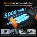 Electric Wireless Dust Blower 110,000 RPM, 5000 mAh, Brushless Motor, Includes 3 Nozzles for Cleaning Computers, Keyboards, Home, Outdoor Equipment, and Cars