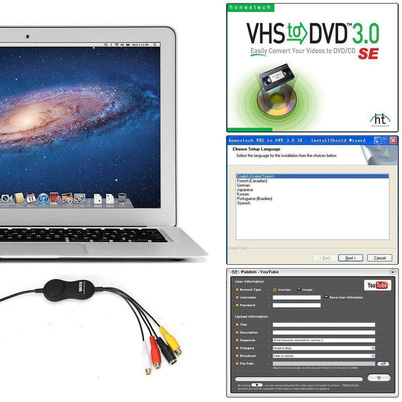 Ezcap USB2.0 UVC Analog to Digital Video Capture