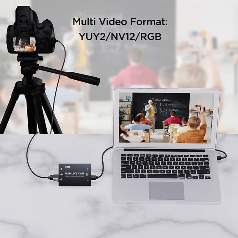 Ezcap USB Video Capture Card and Converter HDMI 4K30Hz / SDI 1080p60Hz - UVC