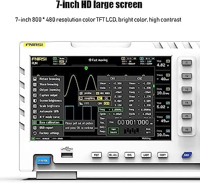 FNIRSI-1014D Desktop Oscilloscope 100MHZ*2 1GS/s 2 in 1 Dual Channel Digital Oscilloscope 10MHZ Signal Generator