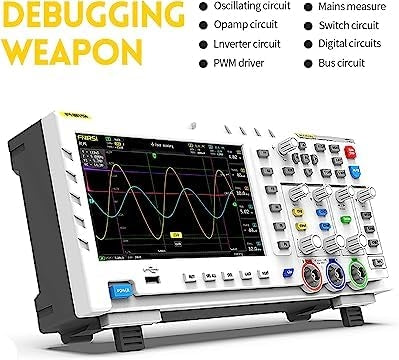 FNIRSI-1014D Desktop Oscilloscope 100MHZ*2 1GS/s 2 in 1 Dual Channel Digital Oscilloscope 10MHZ Signal Generator