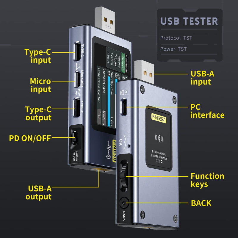 FNIRSI Digital USB voltmeter and cable tester