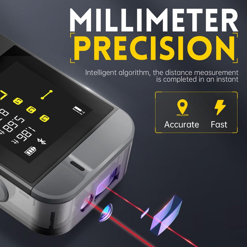 FNIRSI IR40 Laser Rangefinder, distance meter for length, area, volume, pythagoras
