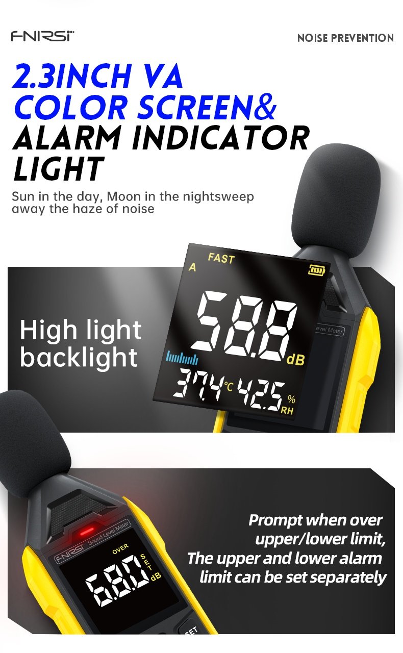 FNIRSI FDM01 Digital Noise and Sound Meter 30~130dB