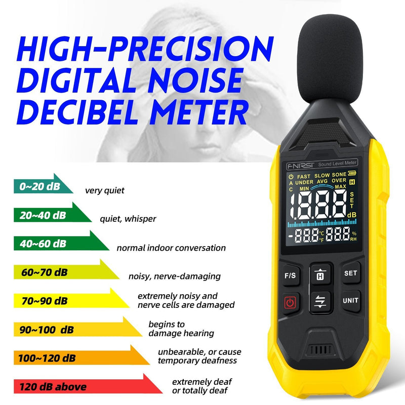FNIRSI FDM01 Digital Noise and Sound Meter 30~130dB