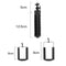 Flexible tripod mobile phone holder bendable and rotatable black fits all smartphone