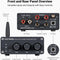 Fosi Audio Bluetooth 5.0 &amp; R/L Amplifier 100W x 2 with Volume, Bass and Treble Control, Black