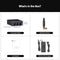Fosi Audio Bluetooth 5.0 &amp; R/L Amplifier 100W x 2 with Volume, Bass and Treble Control, Black