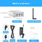 Fosi Audio Bluetooth 5.0 &amp; R/L Amplifier 100W x 2 with Volume, Bass and Treble control, White