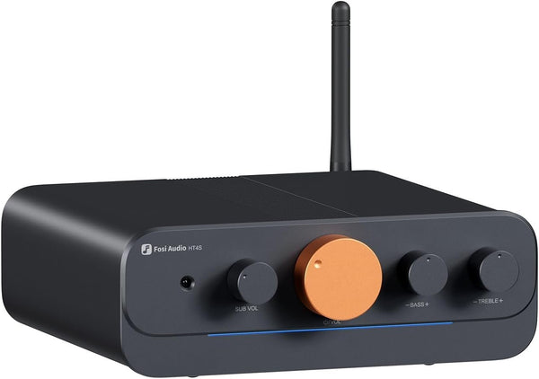 Fosi Audio HT4S Bluetooth Amplifier for Outdoor Speakers, 4-Channel Power Amplifier
