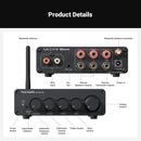 Fosi Audio Hi-Fi Bluetooth 5.0 Stereo Audio Receiver Amplifier 2.1 Channel Class D Integrated Amp 2X165W