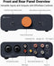 Fosi Audio ZA3 Balanced Stereo Amplifier Home Audio Component Mini 2-Channel Mono Amplifier TPA3255 for Subwoofer Desktop Home Theater