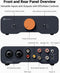 Fosi Audio ZA3 Balanced Stereo Amplifier Home Audio Component Mini 2 Channel Mono Amplifier TPA3255 for Subwoofer Desktop Home Theater
