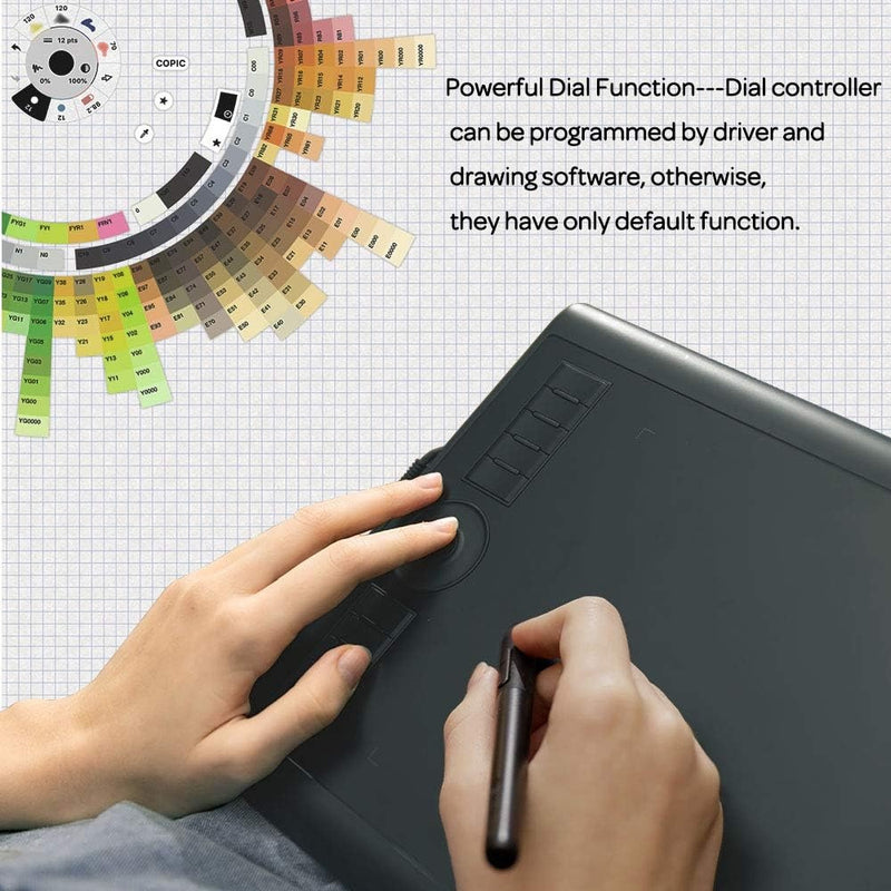 GAOMON M10K Version Pen Tablet - 25.4 x 16.9 cm graphic tablet with 8192 pressure sensitivity levels