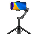 Handheld 3-Axis Anti-Shake Gimbal Stabilizer for iPhone AI Tracking Module with Fill Light Gesture Control and One-Tap Tripod Release Built-in Extension Rod