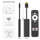 Google Certified TV Stick 4K HDR Android TV 14 WiFi Play Store support for Netflix, YouTube, Disney+