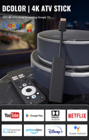 Google Certified TV Stick 4K HDR Android TV 14 WiFi Play Store support for Netflix, YouTube, Disney+
