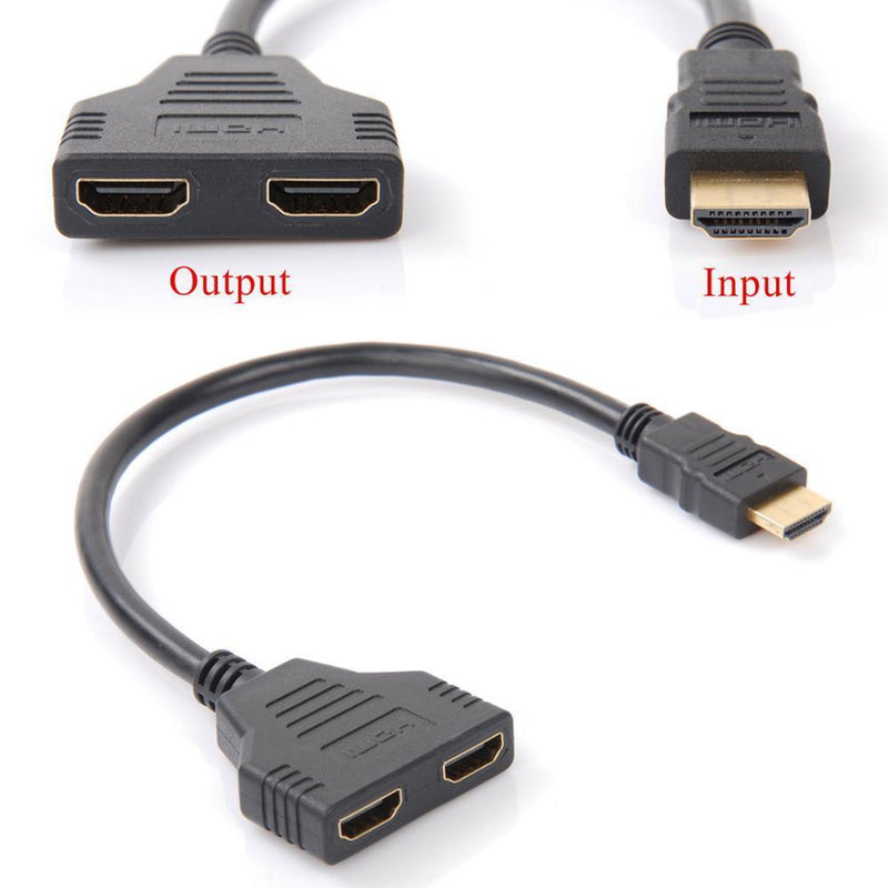 HDMI Splitter 1 to 2 resolution 1080p 10cm cable
