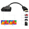 HDMI Splitter 1 to 2 resolution 1080p 10cm cable
