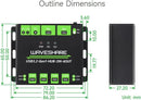 Industrial USB HUB for 2 computers to 4 USB 3.2 ports, switchable, mountable, compatible with Windows Linux Mac