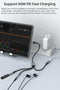NÖRDIC USB-C Splitter 1 to 3, 1xUSB-C 1xUSB-C PD60W 1x3.5mm Headphone Jack OTG Cable