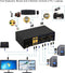 KVM 2x2 DP Switch Dual Monitor Displayport 1.2 4K60Hz 4:4:4 with 2x3.5mm and 4xUSB-A