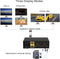 KVM 2x2 HDMI Switch Dual Monitor HDMI2.0 4K60Hz 4:4:4 with 1x3.5mm and 4xUSB-A