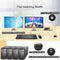 KVM 2x2 HDMI Switch Dual Monitor HDMI2.0 4K60Hz 4:4:4 with 1x3.5mm and 4xUSB-A