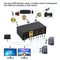KVM 2x2 HDMI Switch Dual Monitor HDMI2.0 4K60Hz 4:4:4 with 1x3.5mm and 4xUSB-A