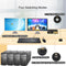 KVM 2x2 HDMI Switch Dual Monitor HDMI2.1 8K60Hz 4K144Hz 4:4:4 with 2x3.5mm and 4xUSB-A