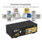 KVM 2x2 HDMI Switch Dual Monitor HDMI2.1 8K60Hz 4K144Hz 4:4:4 with 2x3.5mm and 4xUSB-A