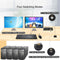 KVM 4x2 HDMI Switch Dual Monitor HDMI2.0 4K60Hz 4:4:4 with 1x3.5mm and 4xUSB-A