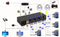 KVM 4x2 HDMI Switch Dual Monitor HDMI2.0 4K60Hz 4:4:4 with 1x3.5mm and 4xUSB-A