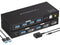NÖRDIC KVM switch 2 to 1 DisplayPort to DisplayPort, 8K60Hz/4K120Hz, 4x USB-A