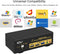 KVM switch 2 to 2 DisplayPort to DisplayPort, 8K30Hz 4K144Hz, 3x USB-A, 2x 3.5mm AUX