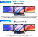Laptop Dual Screen Extender, 14" 1920×1200p 60Hz IPS, Ultra-Thin & Lightweight