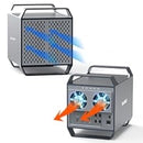 MAIWO 4-bay DAS design for 3.5” SATA HDDs with 2 cooling fans, USB‑C & 10 Gbps speed, no RAID