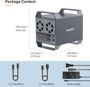 MAIWO 4-bay DAS design for 3.5” SATA HDDs with 2 cooling fans, USB‑C & 10 Gbps speed, no RAID