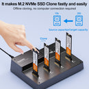 MAIWO 4-Bay M.2 NVMe SSD USB4.0 Dock, Cloner/Duplicator, Supports 1-to-3 Offline Clone & Software RAID, 40Gbps compatible with Thunderbolt 4/3