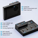 MAIWO 4-Bay M.2 NVMe SSD USB4.0 Dock, Cloner/Duplicator, Supports 1-to-3 Offline Clone & Software RAID, 40Gbps compatible with Thunderbolt 4/3