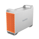 MAIWO 2-bay SATA RAID enclosure for 3.5" HDD, lightning-fast 5Gbps, RAID 1/0/JBOD, 2x30TB