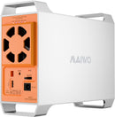 MAIWO 2-bay SATA RAID enclosure for 3.5" HDD, lightning-fast 5Gbps, RAID 1/0/JBOD, 2x30TB