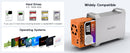 MAIWO 2-bay SATA RAID enclosure for 3.5" HDD, lightning-fast 5Gbps, RAID 1/0/JBOD, 2x30TB