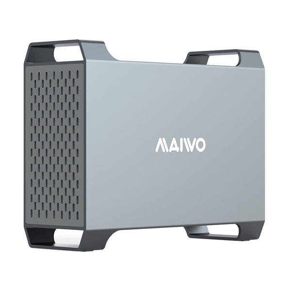 MAIWO K35282C USB-C 3.1 External Cabinet Aluminum for 2x 3.5" SATA HDD with support for RAID
