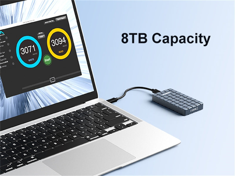 MAIWO USB4.0 NVME External Cabinet 8TB M and B&M Key 2280
