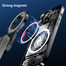 Magnetic Selfie stick with built-in remote functions, extendable phone stand compatible with MagSafe, selfie stick/tripod